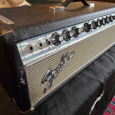 Fender Bandmaster "Drip Edge" 40-Watt 2-Channel Guitar Amp Head 1968 - 1969 - Silverface image 9