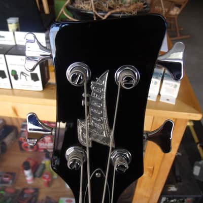 Italia Imola Bass Guitar Amber w/ Burl Pick guard image 3