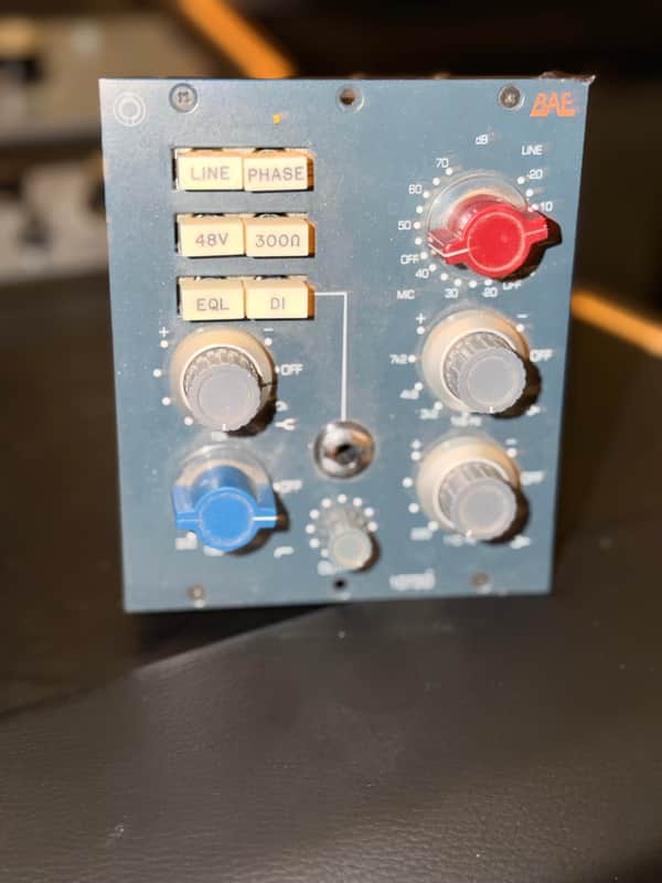 BAE 1073D Deluxe 500 Series Mic Pre / EQ Module 2010s - Blue image 1