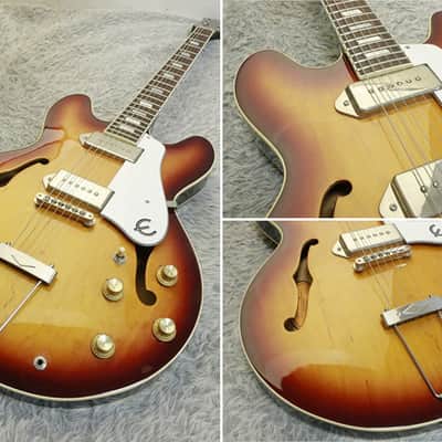Rare 1989 Epiphone JAPAN MADE Casino Orange Label Vintage sunburst Made in Japan image 3