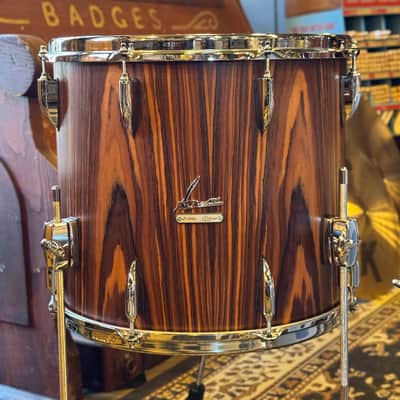 USED/EXCELLENT Sonor Vintage Series 3-piece Drum Set in Rosewood Semi Gloss - 14x22, 8x13, 14x16 with Virgin Bass Drum image 6