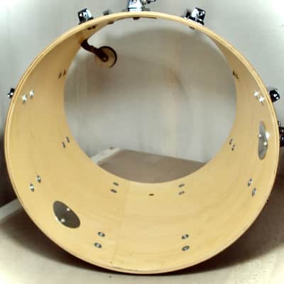 Ludwig 18" x 16" Power Factory Floor Tom Natural Red Mahogany image 13