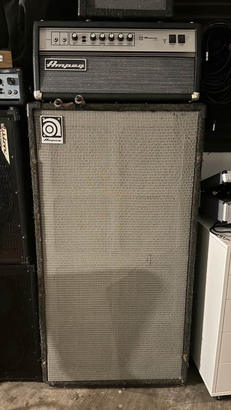 Ampeg SVT-AV 50th Anniversary 300-Watt Bass Amp Head 1999 - 2006 - Silver and 8x10 image 1