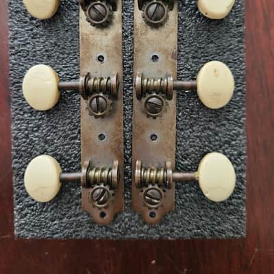 1960s Waverly white button tuners 3x3 Great Set!! image 2