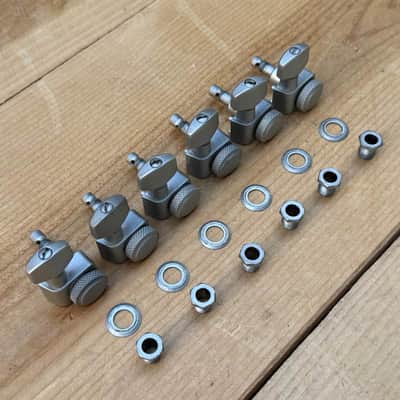 Vintage 1990’s Genuine Fender Stratocaster / Telecaster Locking Tuners Tuning Heads - Satin Chrome image 2