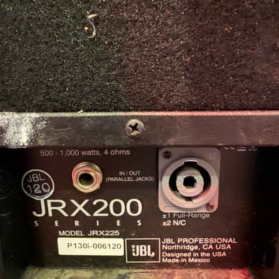 JBL JRX225 2-Way Dual 15" Passive Speaker 2010s - Black image 2