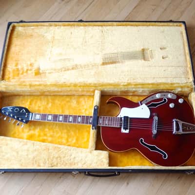 1968 Vox Apollo V266 Vintage Hollowbody Electric Guitar w/ Effects, Italy Eko Viper image 16