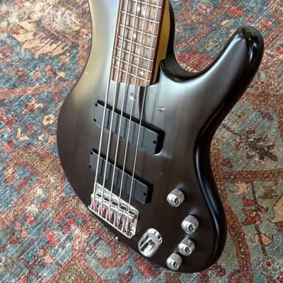 Ibanez EDB405 Ergodyne 5-String Bass Transparent Flat Black Stain image 5