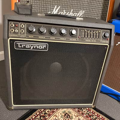 Traynor TS-75 Solid State Electric Guitar Combo Amplifier Early 80's - Black-Grey image 14