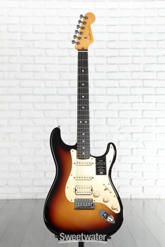 Fender American Ultra II Stratocaster HSS Electric Guitar - Ultraburst Ebony Fingerboard (StratAU2HEUBd8)