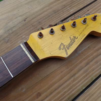 fender neck relic roadworn made to fit john mayer swade mjt mim usa vintage strat or tele guitar ri image 7
