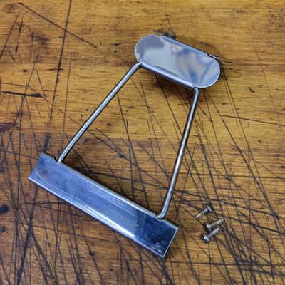 Vintage 1950's to 60's Harmony Silvertone Flattop Guitar Tailpiece Chrome Installation Screws image 1