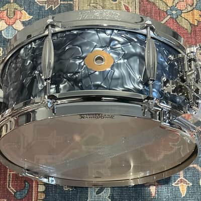 Slingerland Radio King 5.5" x 14" Solid Maple Snare - Black Diamond Pearl image 2