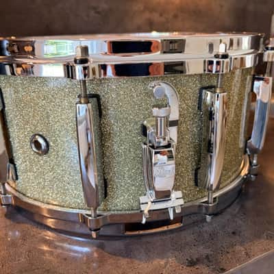 Pearl ES-1465 Eric Singer signature snare 14x6.5 2002 - Silver sparkle image 3
