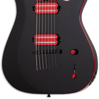 Schecter Sunset-7 Red Dawn - Gloss Black (3891) image 2