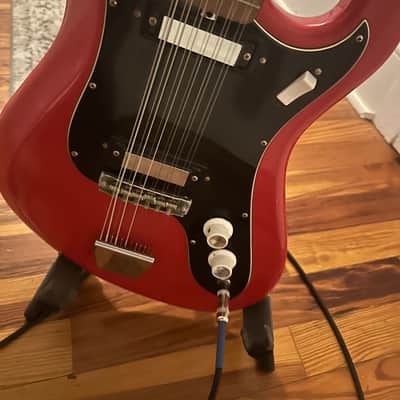 Eko 12-string electric Mid-60s - Red gloss image 6