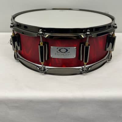 Drum Craft Series 7 Birch Snare - Red Satin Flame image 1