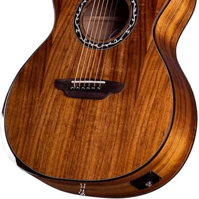 Luna Vineyard Koa Bevel Folk Acoustic-electric Guitar - Gloss Natural image 2