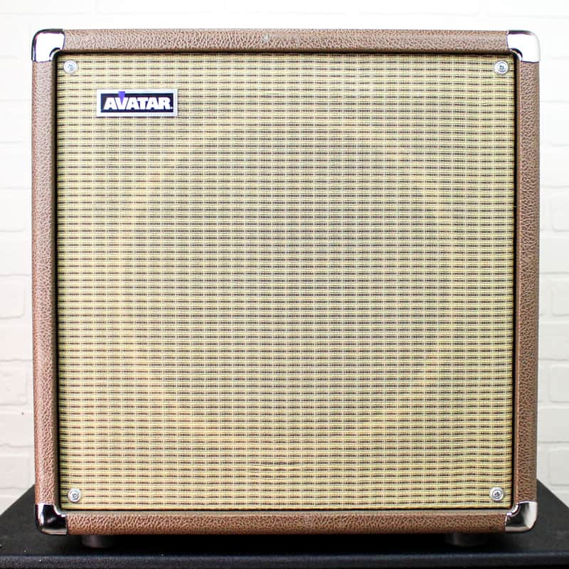 Preowned Avatar 112 Traditional Cube 1x12" 8 Ohm Guitar Amp Cabinet w/ Celestion G12H30 - Caramel image 1
