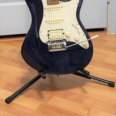 Dean Avalanche 1990-2000 Royal Blue with white pearlized scratch plate image 1