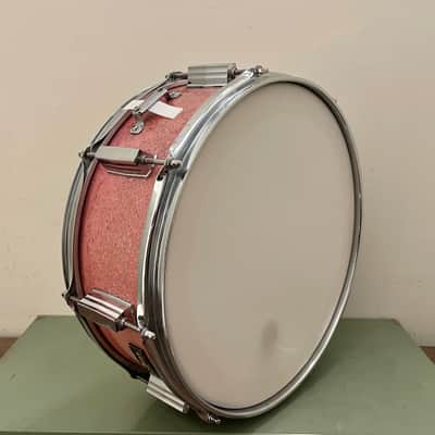 Tempro 5x14 vintage snare drum Pink Sparkle image 2