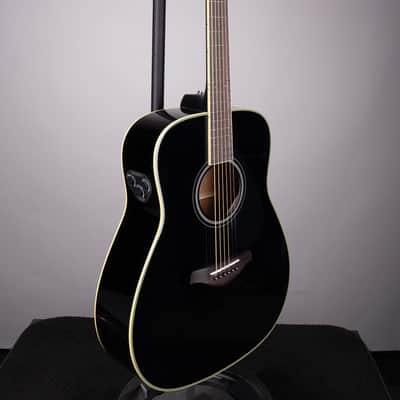 Yamaha FG-TA TransAcoustic Dreadnought Acoustic-Electric Guitar - Black image 3