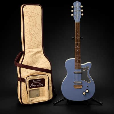 Danelectro ‘56 U2 Reissue – Blue Burst w/ Original Amp-in-Bag Case (Korean, Lipstick Pickups) image 1