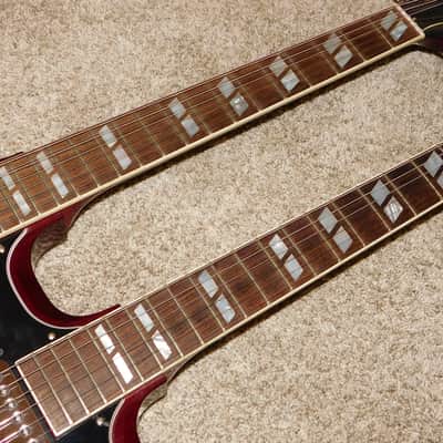 Gibson EDS-1275 Double Neck Electric Guitar 1995 Vintage Cherry image 17