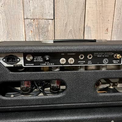 1966 Fender Bandmaster 40-Watt 2-Channel 2x12" Piggyback Guitar Amp , Clean as can be! image 6