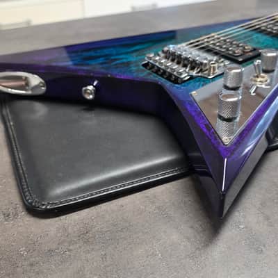 Jackson RR3 Randy Rhoads Pro EERIE DESS SWIRL MIJ Japan Offset Flying V with USA Custom Shop SKB Flight Case image 16