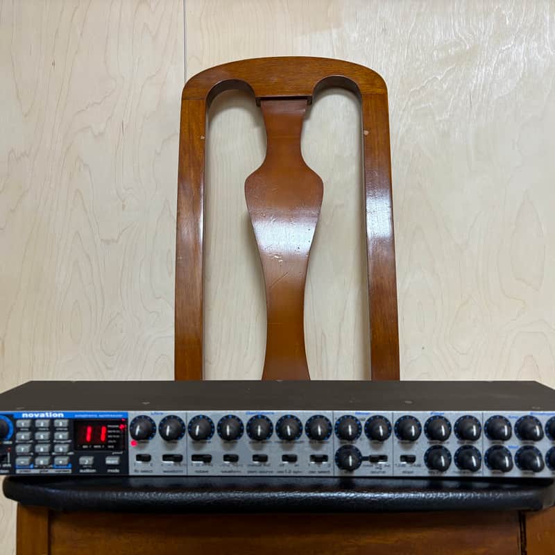 2001 Novation A Station 8-Voice Rackmount Synthesizer Blue