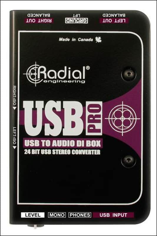 Radial USB-Pro Stereo USB Laptop Direct Box image 1