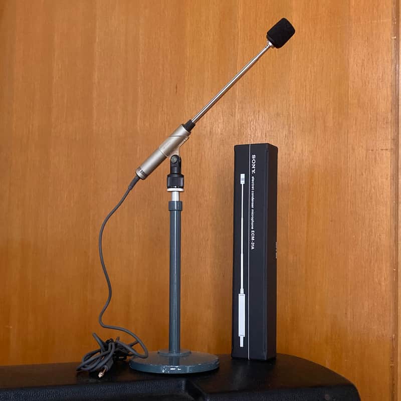 ☆ RARE ☆ 1970s Sony ECM-31A Game show Style Telescopic Microphone ☆ Bob Barker Gene Rayburn ☆ Condenser MIJ Vintage ☆ Extendable ! image 1