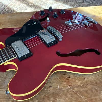 Epiphone  Riviera Blue Label  1971-75 - Cherry VIDÉO image 10
