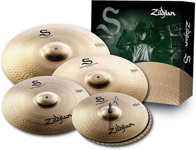 Zildjian S390 Zildjian S Series Performer Brilliant Bonus Set 14/16/18/20" Cymbal Pack w/FREE Gig Bag image 1