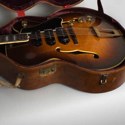 Gibson ES-5 Arch Top Hollow Body Electric Guitar (1951), ser. #A-6156, original brown hard shell case. image 12