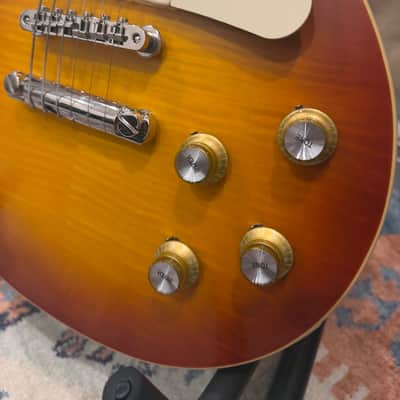 Epiphone "Inspired by Gibson Custom" '59 Les Paul Standard - Washed Cherry Sunburst image 9