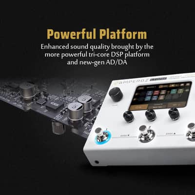 HOTONE Guitar Multi Effects Processor Multi Effects Pedal Touch Screen Guitar Bass Amp Modeling IR Cabinets Simulation Guitar Effects Pedal Multi FX Processor Ampero II Stomp image 3