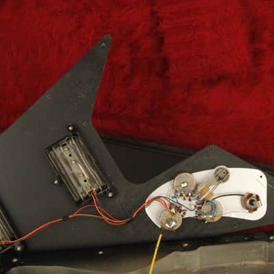 all original 1981 Gibson Flying V Bass SILVERBURST!!! image 24