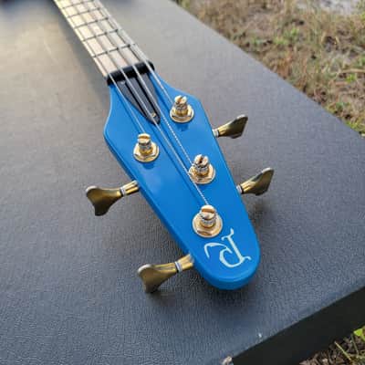 Vintage BC Rich NJ Series Bass Guitar 80s, 90s Blue With Original Hard Case Plays EXC+ 8.5LBS image 9