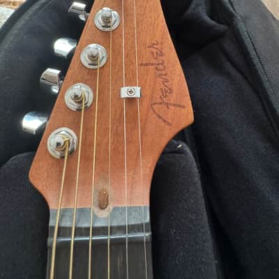 Fender American Acoustasonic Jazzmaster All-Mahogany 2021 - Present - Natural image 2