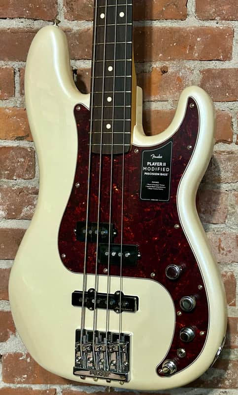 NEW Fender Player II Modified Active Precision Bass with Rosewood Fretboard - Olympic Pearl, Ships Ultra Fast With A Pro Set Up!! image 1