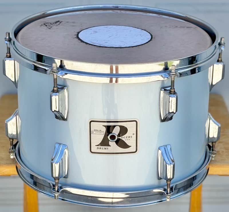 Vintage Rogers XP-8 Big R 13" Rack Tom Silver Mist Maple Shell for Drum Set image 1