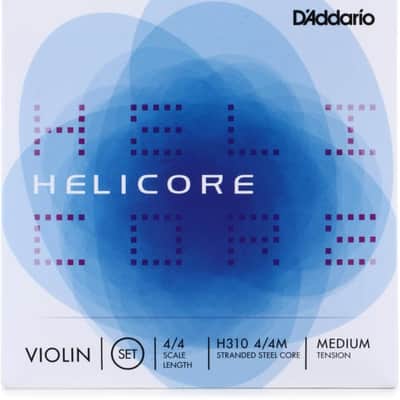 D'Addario H310 4/4M Helicore Violin String Set - 4/4 Size - Medium Tension image 2