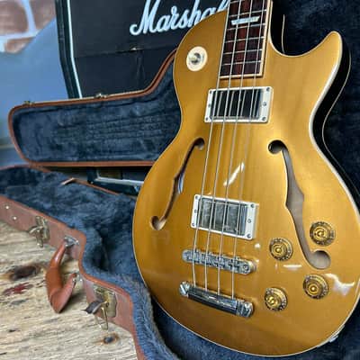 Gibson Memphis ES-Les Paul Gold Top 2015 Hollow Body Electric Bass image 13