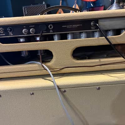 1961 Fender Bandmaster 40-Watt - Blonde + cab image 11