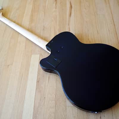Yamaha BEX4 Hollowbody Acoustic Electric Bass Guitar w/ Piezo Pickup & Hardshell Coffin Case image 11