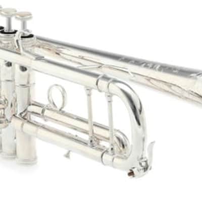 S.E. Shires TRQ10S Q Series Professional Bb Trumpet - Silver Plated image 2