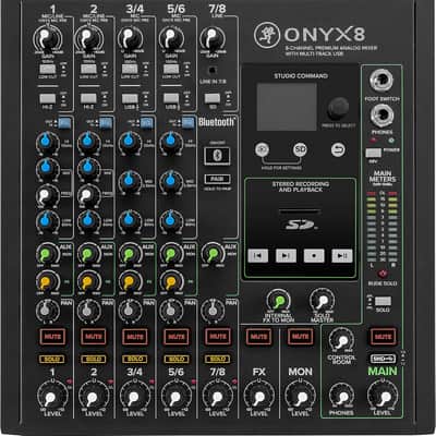 Mackie Analog Live Studio USB Mixer 8-Channel Premium Recording Onyx8 image 2