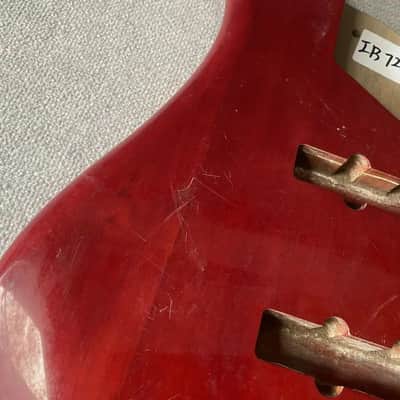 Red 5 String Bass Guitar Basswood Body DIY Project image 15